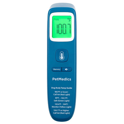PetMedics Non-Contact Digital Pet Thermometer for Dogs - Infrared Fast and Accurate Canine Temperature Detection - Easy to Read LCD Display