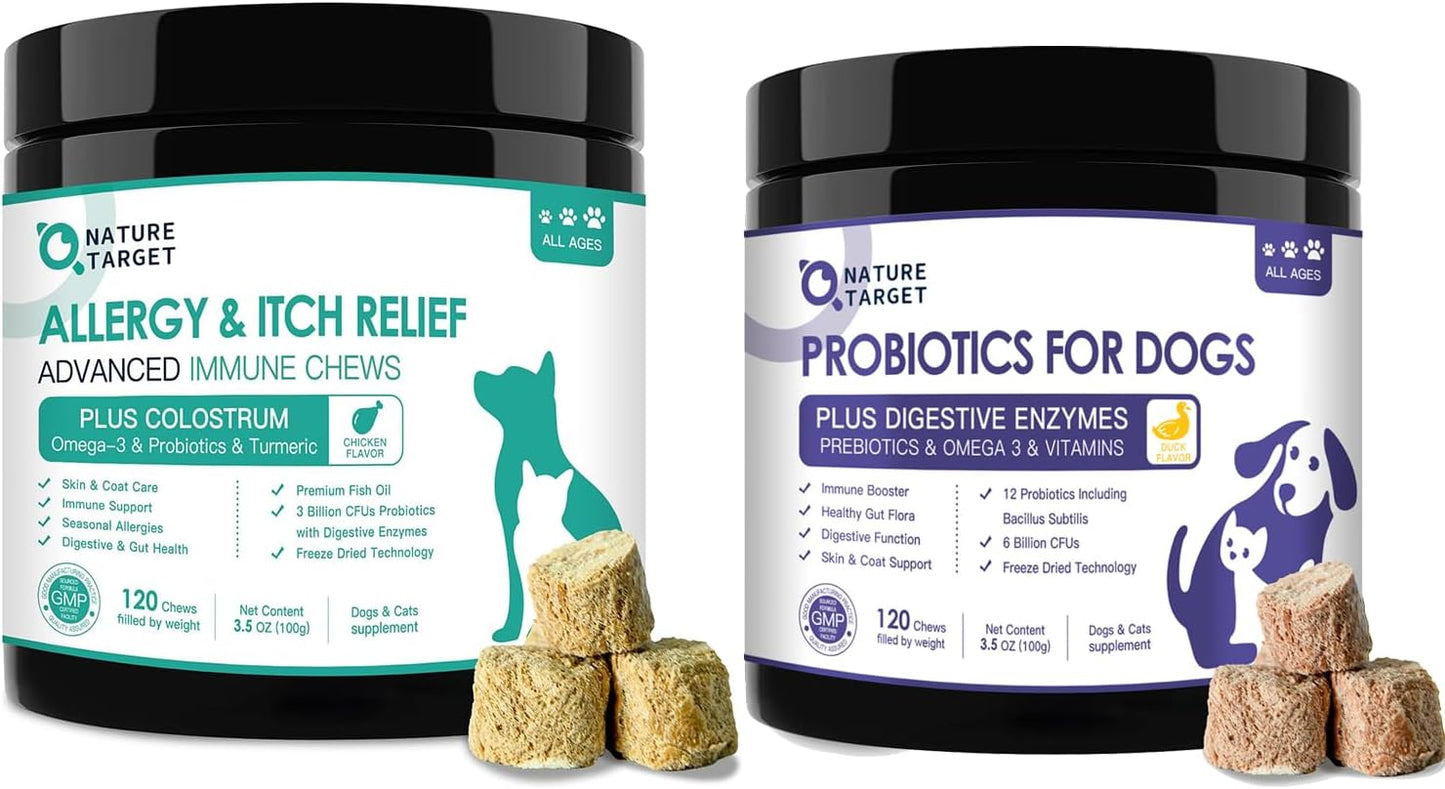 Dog Allergy Relief with Probiotics for Dogs