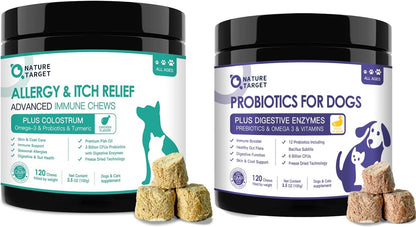 Dog Allergy Relief with Probiotics for Dogs