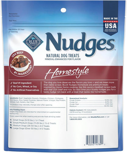 Blue Buffalo Nudges Homestyle Natural Beef and Rice Dog Treats