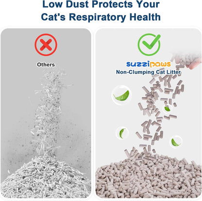 Zeolite Cat Litter Pellets 5 LBs, Generic Litter Pellets Refills for Dual-Layer Stainless Steel Litter Box Systems, Long-Lasting Odor Control, Non-Clumping, Low Dust & Tracking, Pack of 2