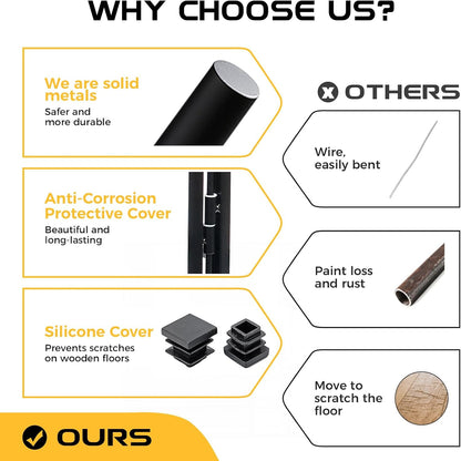 Lekesky Dog Play Pen for Indoors, 8 Panels 24 ’’ H Dog Pens Indoor with Bottom Pad, Heavy Metal Duty Foldable Pet Puppy Exercise Fence Crate Kennel, Pet Fence for Medium/Small Dogs (Black)