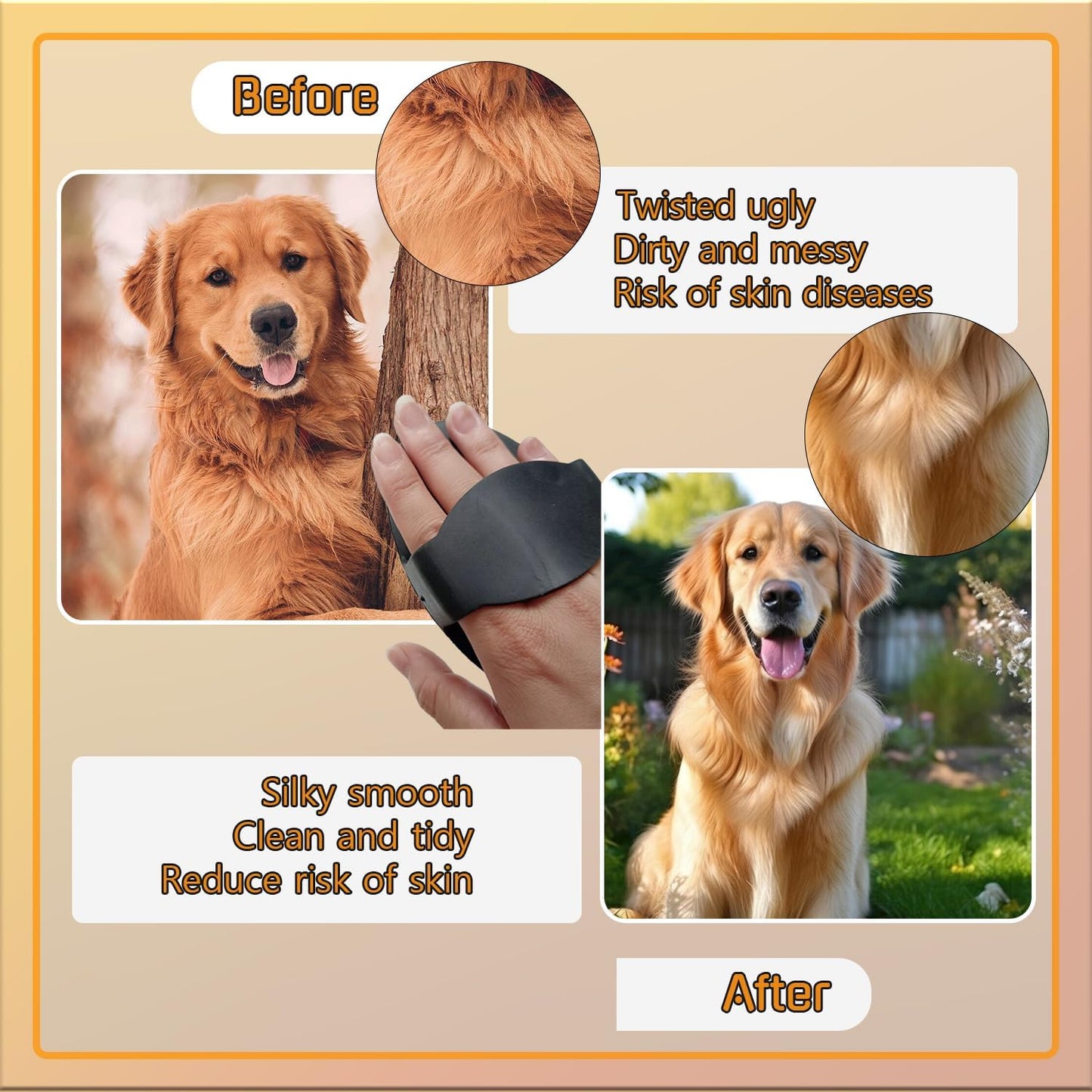 Multi-Purpose Rubber Curry Comb with Handle – Horse Grooming & Pet Bath Brush for Dogs, Cats, Livestock | Shedding Tool for Short & Long Hair