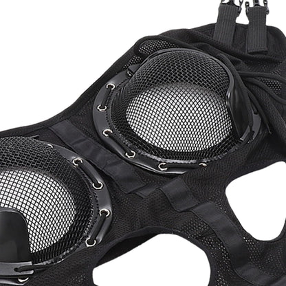 YOUTHINK Horse Racing Goggles, Sandproof Eye Cover with Detachable Half Cover for Sand Protection and Fly Control, Adjustable Blinkers for Horses in Muddy or Dusty Conditions