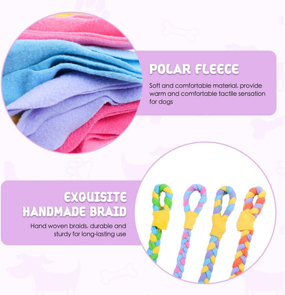 Snuffle Ball Dog Rope Toy, Tug of War Rope Toys for Small Medium Dogs, Interactive Dog Chew Toys Puppy Training Pull Toy for Exercise & Interactive Play Games (Halloween)