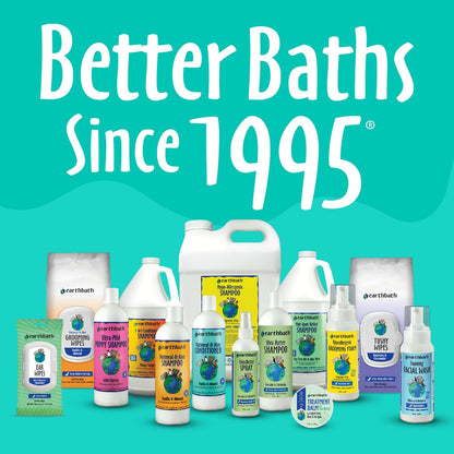 earthbath, Hypoallergenic Cat Shampoo - Fragrance Free Cat Shampoo for Allergies and Itching, Made in USA, Cruelty Free Cat Wash, Gentle & Soothing Kitty Shampoo - 16 Oz (1 Pack)