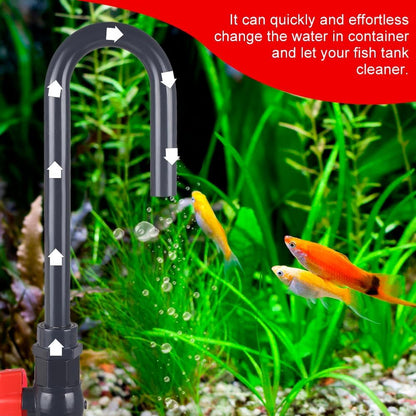 MiOYOOW Aquarium Water Changer, PVC Aquarium Water Filler Hanging Fish Tank Hook Filler with Flow Switch for 1/2“, 5/8”, 3/4” Hose