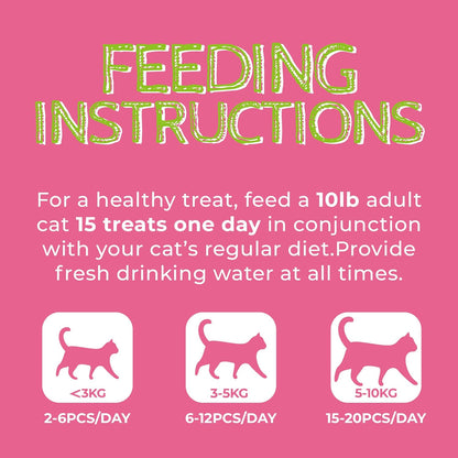 Just Try 13.4 OZ Urinary Tract Health Cat Treats for Indoor Cats, Health Supplement Cranberry & D-Mannose for Kidney Bladder and UT Support, Crunchy Chews Cat Loves