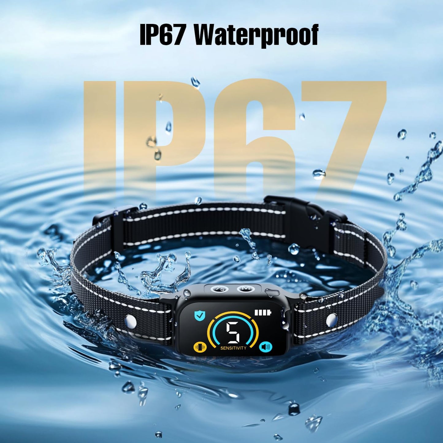 2 Pack Bark Collar for Small Dogs 5-15lbs, Medium, Puppy, Mini Dog, Rechargeable Smart Training Collar, Anti Barking Device with 5 Adjustable Sensitivity, Beep, Vibration