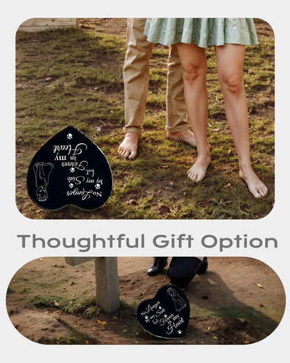 Cat Memorial Garden Stone Pet Loss Sympathy Gift, Bereavement Remembrance Plaque for Passing Away of Cat - in Memory Outdoor Funerary Grave Marker