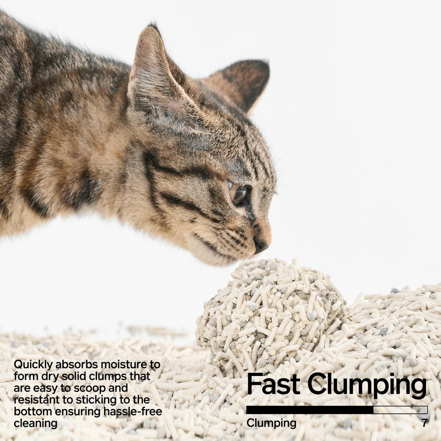 pidan Mix Cat Litter,Tofu Cat Litter with Bentonite 70%:30%,Absorbent and Fast Drying,Flushable Tofu Litter,Selected Quality Pea Dregs,5-Fold Water Absorption,Strong Clumping（5.3lb×2bags）