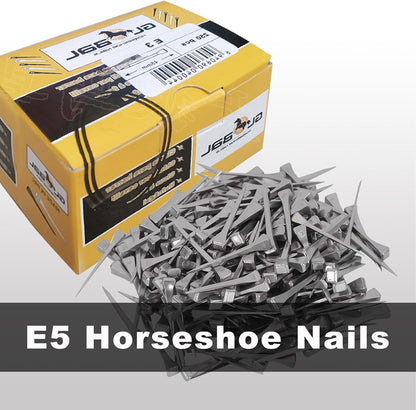 250pcs E5 Horseshoe Nails 2 Inch Stainless Steel Horseshoe Nails Nails Horse Hoof Nails Horseshoe Tools for Stained Glass,Horse Training Equestrian Sports