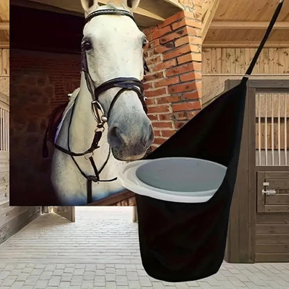 Horse Food Bag, Bucket Holder for 18 Litres, Portable , 900D Polyester Pet Feeder Holder for Indoor and Outdoor Feeding
