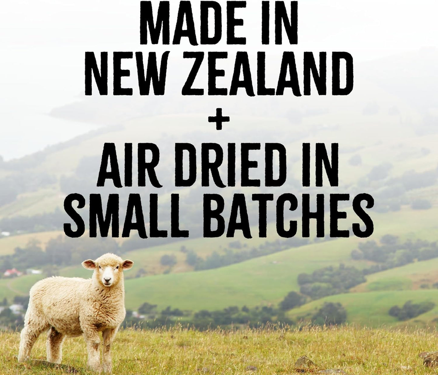 RawTernative Air Dried Dog Food, High Protein, Over 90% Real Lamb, Organs, & Venison + New Zealand Green Mussels, Complete Meal or Topper, Grain Free, Gluten Free, Non GMO, (5 oz Bag)