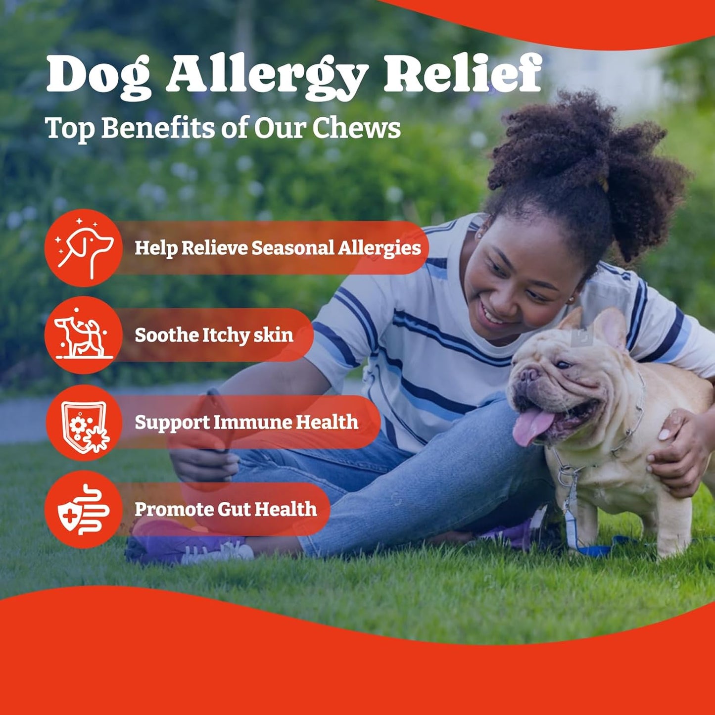 Dog Allergy Relief Chews – 70 Count + 180 Count Bundle for Long-Term Allergy & Immune Support