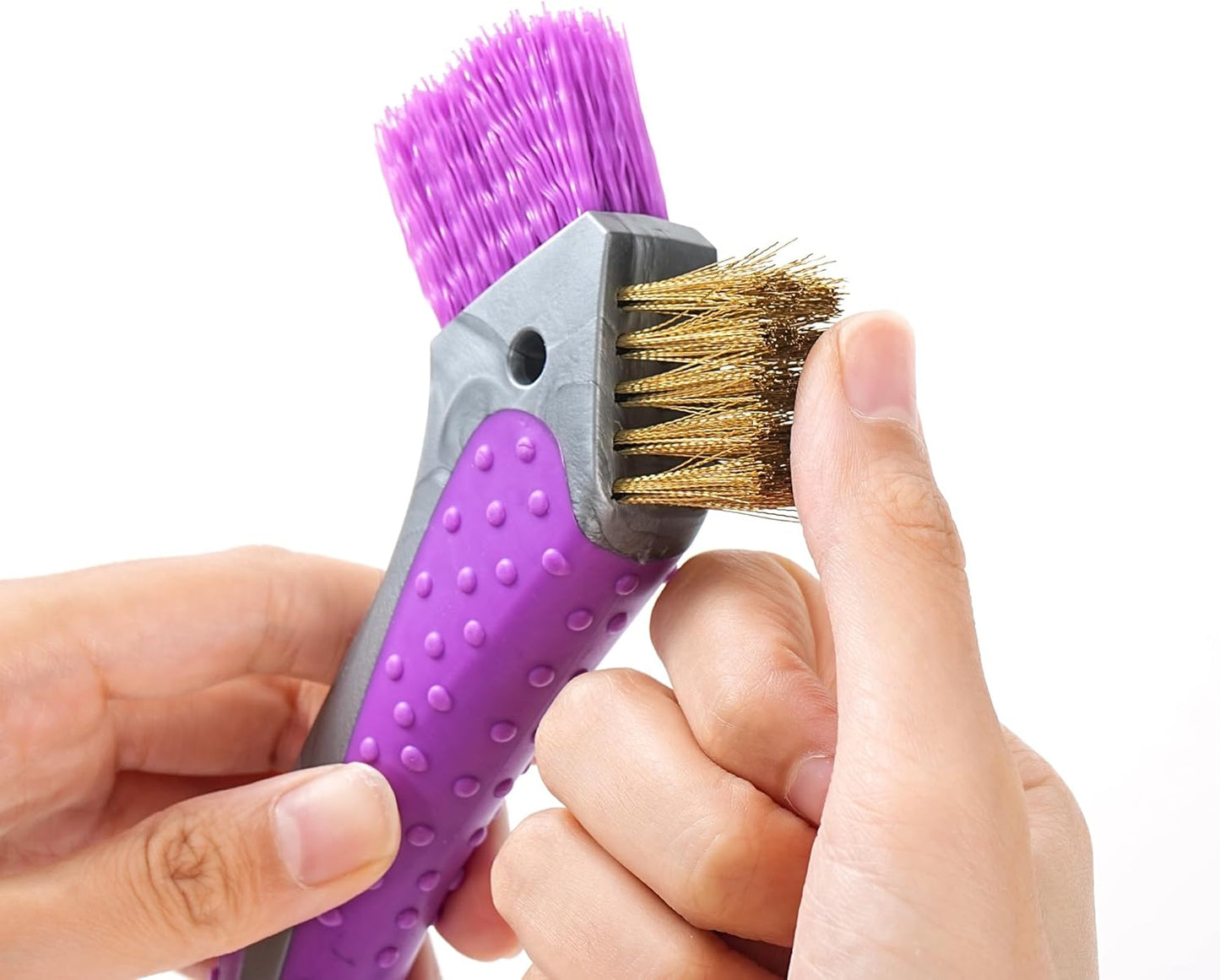 Horse Hoof Pick with Dual Brush,TPR Non-Slip Grip, Farrier Tool Hoof Pick for Horse Hoof Cleaning and Grooming