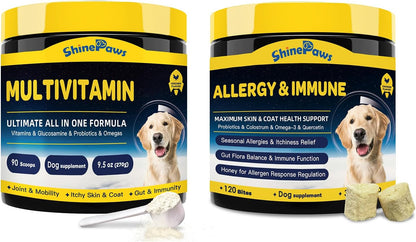 Dog Allergy Relief Chews, Dog Vitamins Multivitamin Powder