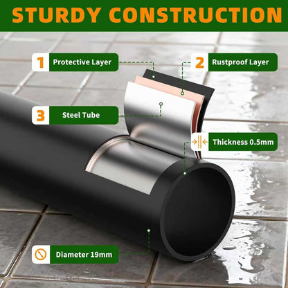 Over The Dog Crate Storage Shelf, 3-Tier Metal Dog Crate Furniture Stand for Most Breed Sizes, Freestanding Above The Cat Litter Box Shelves, Pet Supplies Organizer with Adjustable Feet, Black