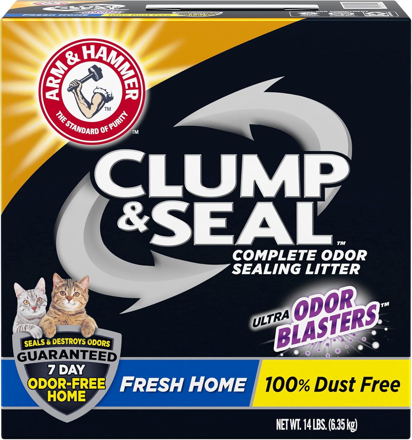 ARM & HAMMER Clump & Seal Cat Litter, Fresh Scent 14lb
