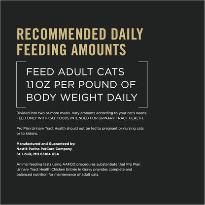 Purina Pro Plan Urinary Tract Health Chicken Entree in Gravy Cat Food - (Pack of 24) 5.5 oz. Cans