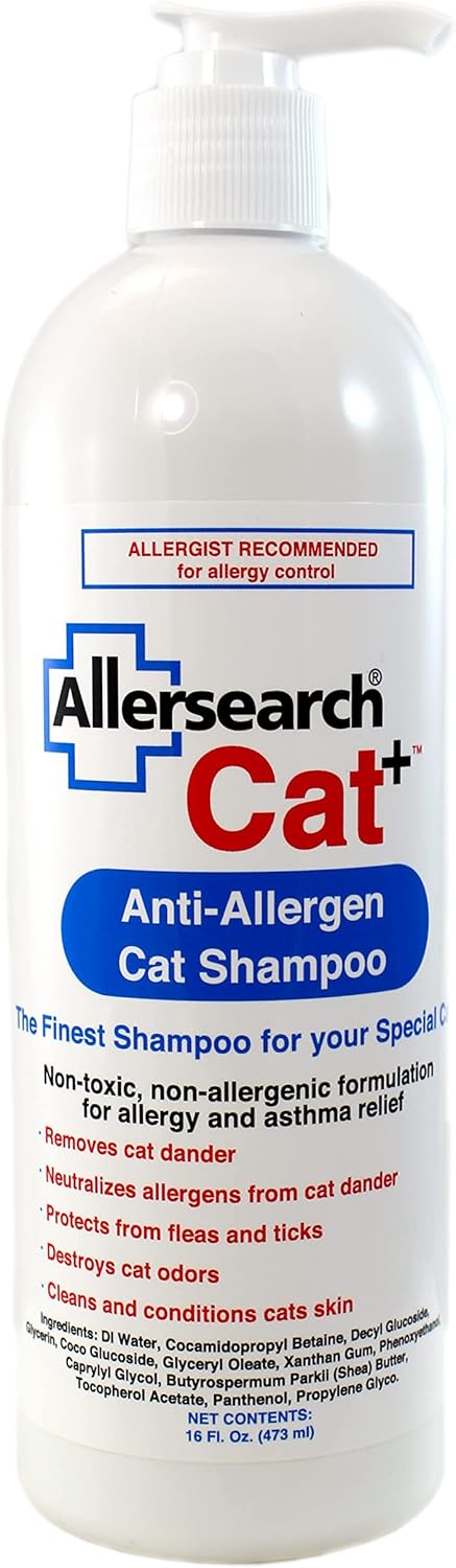 Allersearch Cat+ Anti-Allergen Cat Shampoo