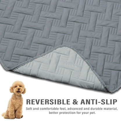Dog Bed Cover for Pets Blankets Rug Pads for Couch Protection Waterproof Bed Covers Dog Blanket Furniture Protector Reusable Changing Pad (Dark Grey+Light Grey, 30x70)