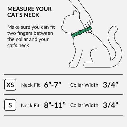 CollarDirect Airtag Cat Collar - Breakaway Nylon Collar with Airtag Holder and ID Tag for Kitten to Big Cat (Orange, S)