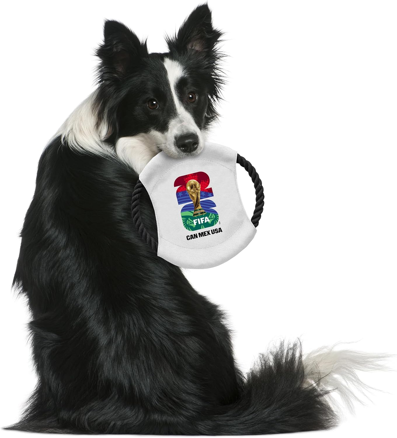 Littlearth Flying Disc Toy for Pets - Officially Licensed FIFA 2026 Soccer Fan Pet Toy