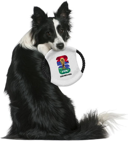 Littlearth Flying Disc Toy for Pets - Officially Licensed FIFA 2026 Soccer Fan Pet Toy