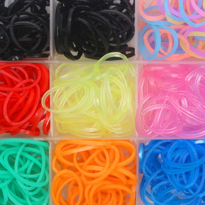 YOY 3/4" Pet Dog Stretchy Rubber Bands, 600/Box - Puppy Elastics Ties Pony Tail Holders Hair Accessories for Doggy Grooming Top Knots Ponytails Braids and Dreadlocks
