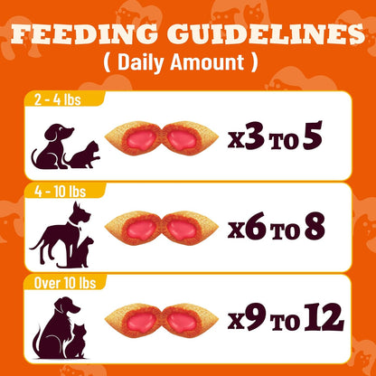 13.05 oz Urinary Tract Cat Treats - Cranberry Cat Treats for UTI, Kidney Support, Bladder Control - Chicken & Cranberry Flavor, Crunchy Snacks for Kittens