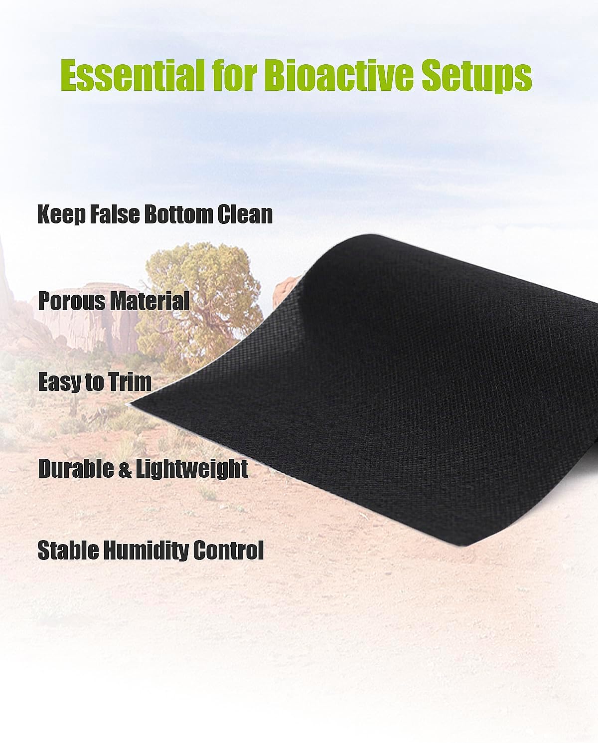 3Pcs 18"x18"Reptile Terrarium Substrate Barriers, Reptile Tank Accessories, Bioactive Terrarium Supplies for Frogs, Tarantula, Newts, Salamanders, Geckos, Skinks, Lizards, Snakes