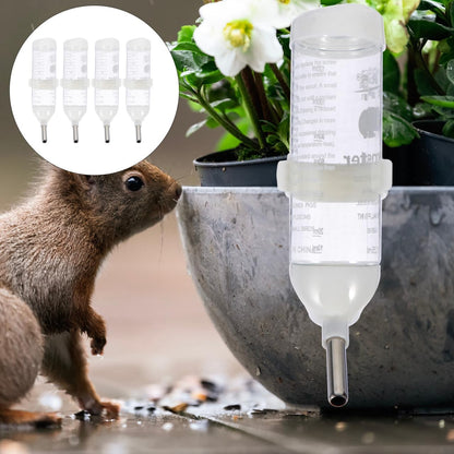 Totority Small Pet Water Bottles 4pcs 125ml Leakproof Roller Ball Drinkers for Hamsters and Puppies, Easy to Clean Nozzle, Secure Fixation, Ideal for Cages and Travel, Perfect for Small Pets