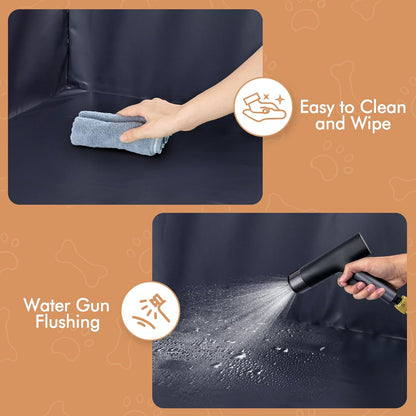 Dog Pee Pad Holder with High Walls, Portable Dog Litter Box for Inside Potty, Splash-Proof No Spill Pee Shield Pad Holder Tray for Puppies Small and Medium Dogs (Grey, Only Pee Pad Holder)