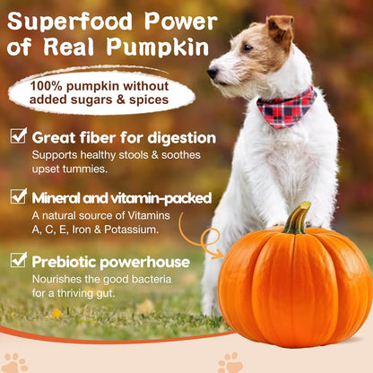 ZEBORA Probiotics for Dogs, Dog Probiotics, for Digestive Health, Plus Pumpkin and Fish Oil, for Gut & Itchy, 180 Soft Chews