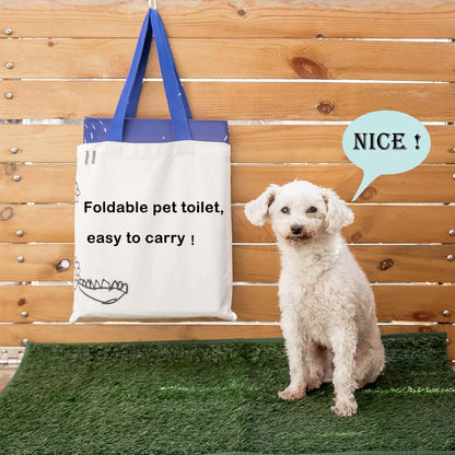 Dog Litter Box with High Walls,Pee Pad Holder Tray for Dog,Indoor Puppy Potty,No Assembly,No Spill,Waterproof,Easy to Clean,Portable for Travel