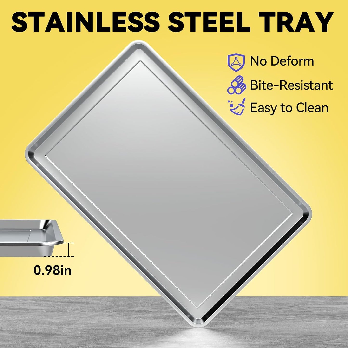 Dog Grass Pad with Tray Large, 35" x 24" Stainless Steel Dog Litter Box with 2 Premium Grass Pads & Reusable Pee Pad - Durable, Rust-Proof, Easy Clean Dog Toilet for Large Dogs Indoor Outdoor Use