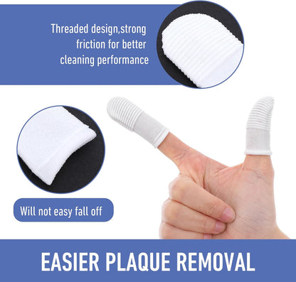 Dog Toothbrush Finger Toothbrush Set 60 PCS Soft Finger Toothbrushes for Dog Teeth Cleaning Washable Pet Dental Care Kit with Cleaning Wipes for Small Dogs Cats Puppies & Kittens at Home