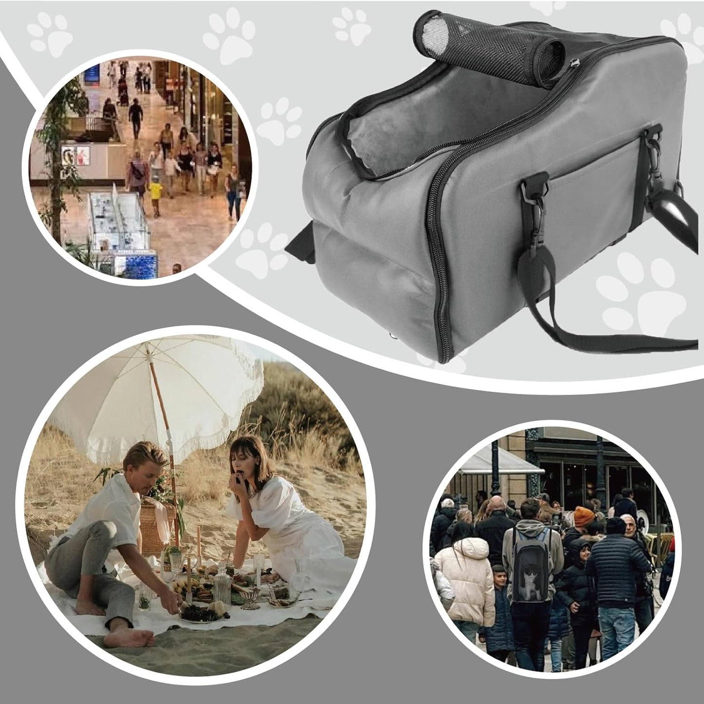 Cat Car Seat Center Console with Harness for Pets Under 10 Lbs, Cat Carrier for Car Armrest, Middle Console Dog Bed Small Dogs, Travel & Portable & Safe, Kitten Puppy Small Pet, 0-10 Lbs