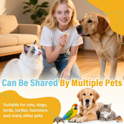 SHANDR 10.6 OZ Freeze Dried Quail Egg Yolk Healthy Pet Treats Food for Dogs Cats Natural Single Ingredient Tasty Freeze Dried Quail Eggs Snack Training Human Grade Free of Grain Gluten Rawhide