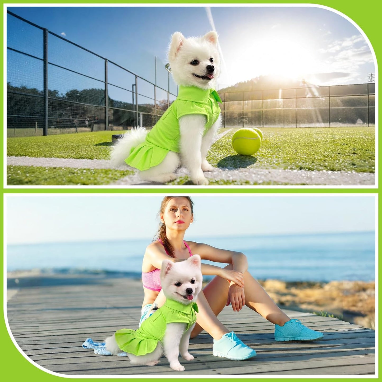 Girl Dog Sports Dress and Dog Dress Puppy Clothes, Puppy Summer Dresses