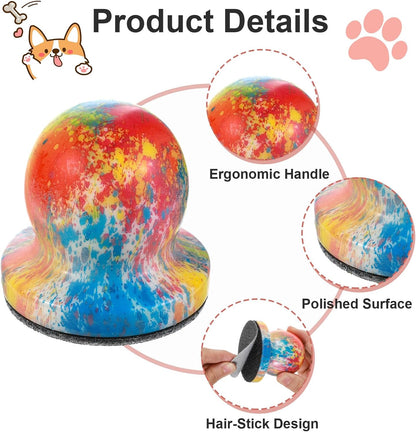 Dog Nail File with 6Pcs Replaceable Filing Disc, Dog Scratch Board for Safe and Easy Nail Care, Dog Nail Scratch Board Ensures Smooth and Healthy Nails for Dogs and Cats (Colorful)