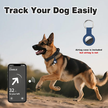 Joytale Heavy Duty Dog Collar with Handle, Adjustable Tactical Military Nylon Collar with Quick Release Metal Buckle for Large Dogs Walking Training, Soft Lining, Dual Rings, AirTag Case, L, Black