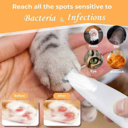 Belvedir Cat Grooming Trimmer, Belvedir Cat Trimmer, Cordless Pet Shaver, Low Noise Waterproof Rechargeable, for for Cats, Small Dogs & Animals Paws, Ears, Rump, Face, Eyes