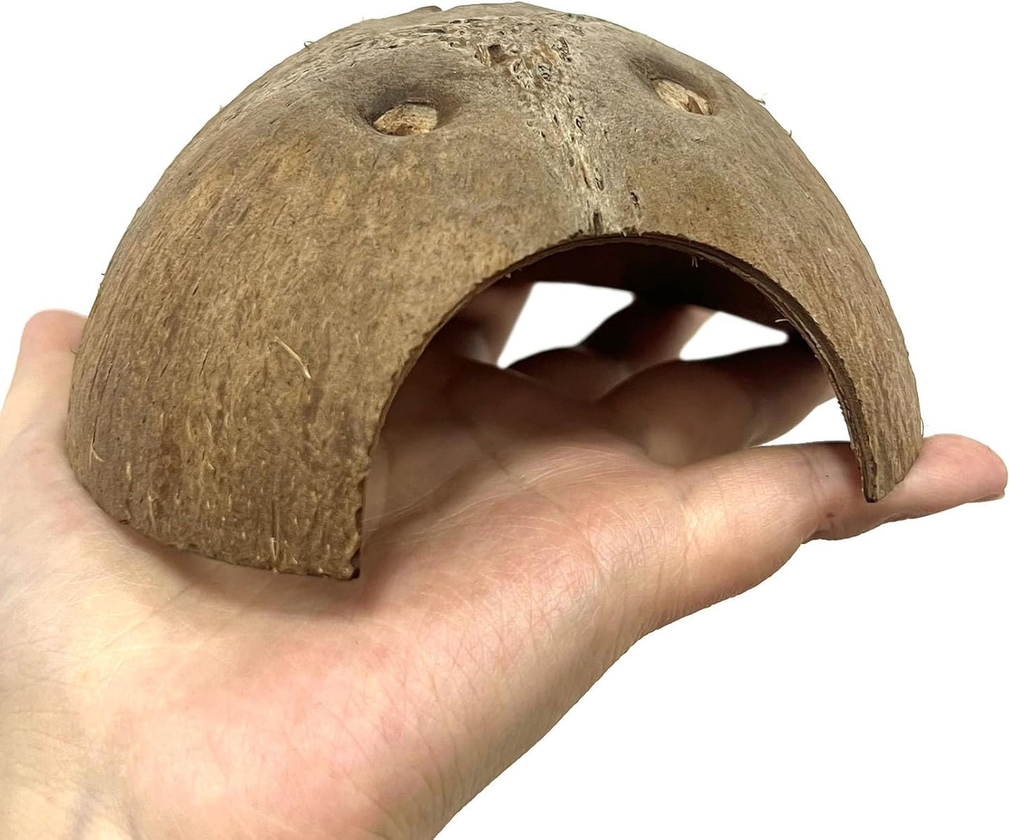 Hamiledyi 5 Pcs Reptile Plants Terrarium Hanging Fake Plant Leaves and 7 Pcs Reptile Hideouts Natural Coconut Shells Hut Leopard Gecko for Hermit Crab Hide Cave Small Snake Tarantulas Lizard Chameleon