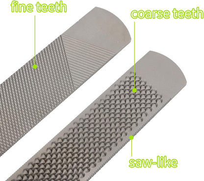 Hoof Rasp for Horse, 14in/33.5cm Steel Goats Sheep Hoof Rasp Double-Sided Rough or Fine Teeth Design Trimmers Farrier Tool Supplies for Horse Donkey Cow Goat Hooves Trimming Smoothing and Grooming