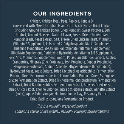 Instinct Raw Boost Gut Health, Natural Dry Dog Food with Freeze Dried Pieces, Grain Free Recipe - Real Chicken, 3.5 lb. Bag