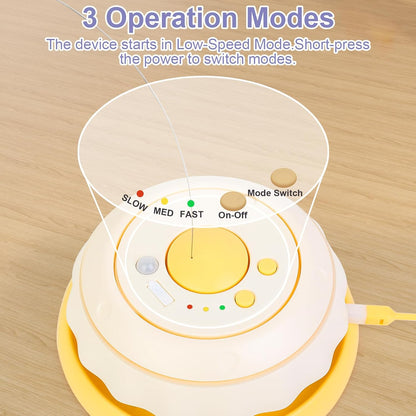 Wn's Day Rechargeable Cat Toys,Hide and Seek Game Interactive Cat Toys for Indoor Cats,Moving Wand Feather Cat Stimulation Toys,Touch Activated Cat Enrichment Toys for Bored Indoor Adult Cats(Pink)