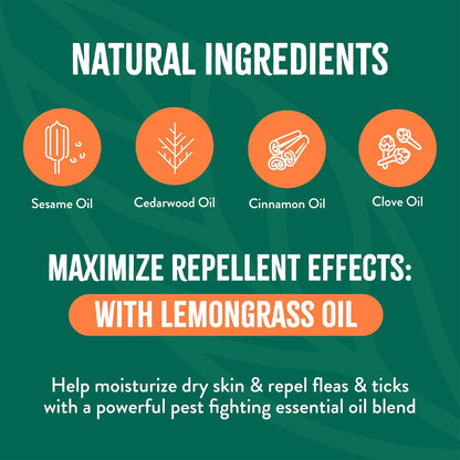 TropiClean Max Strength Flea and Tick Shampoo Treatment for Dogs, Powerful & Natural Defense, Prevention for Large & Small Dogs, Made in USA, 20oz