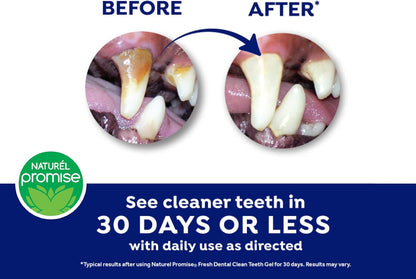 Fresh Dental Dog Toothpaste for Teeth Cleaning, Dog Breath Freshener, Easy Plaque & Tartar Remover Gel, No Toothbrush Needed, Effortless Dental Care, Tasty Peanut Butter Flavored Toothpaste, 4oz.